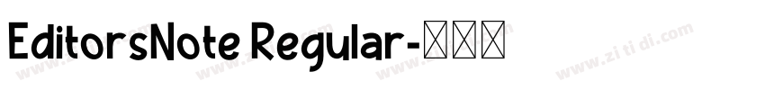 EditorsNote Regular字体转换